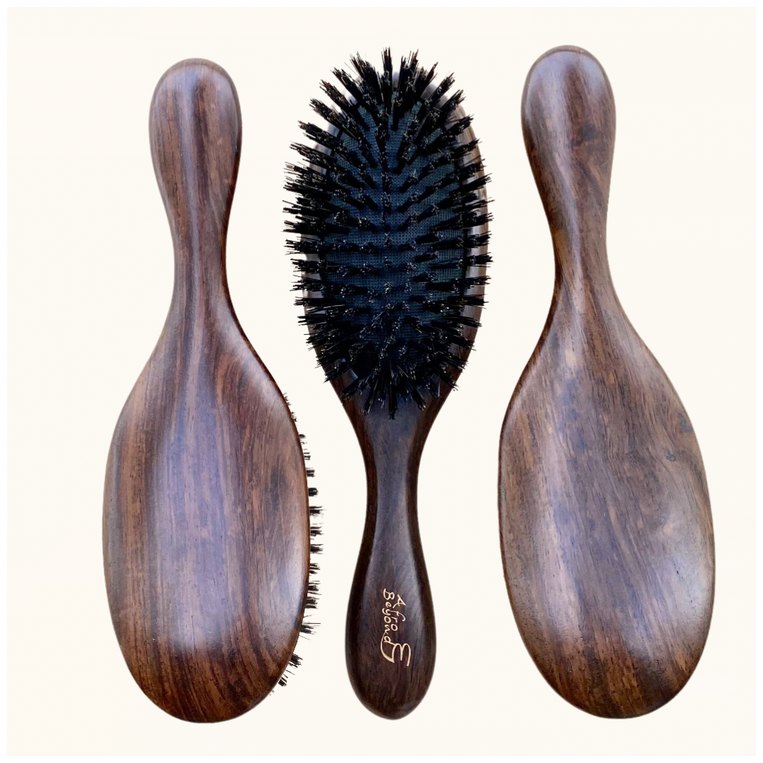 Brosse en poil de sanglier