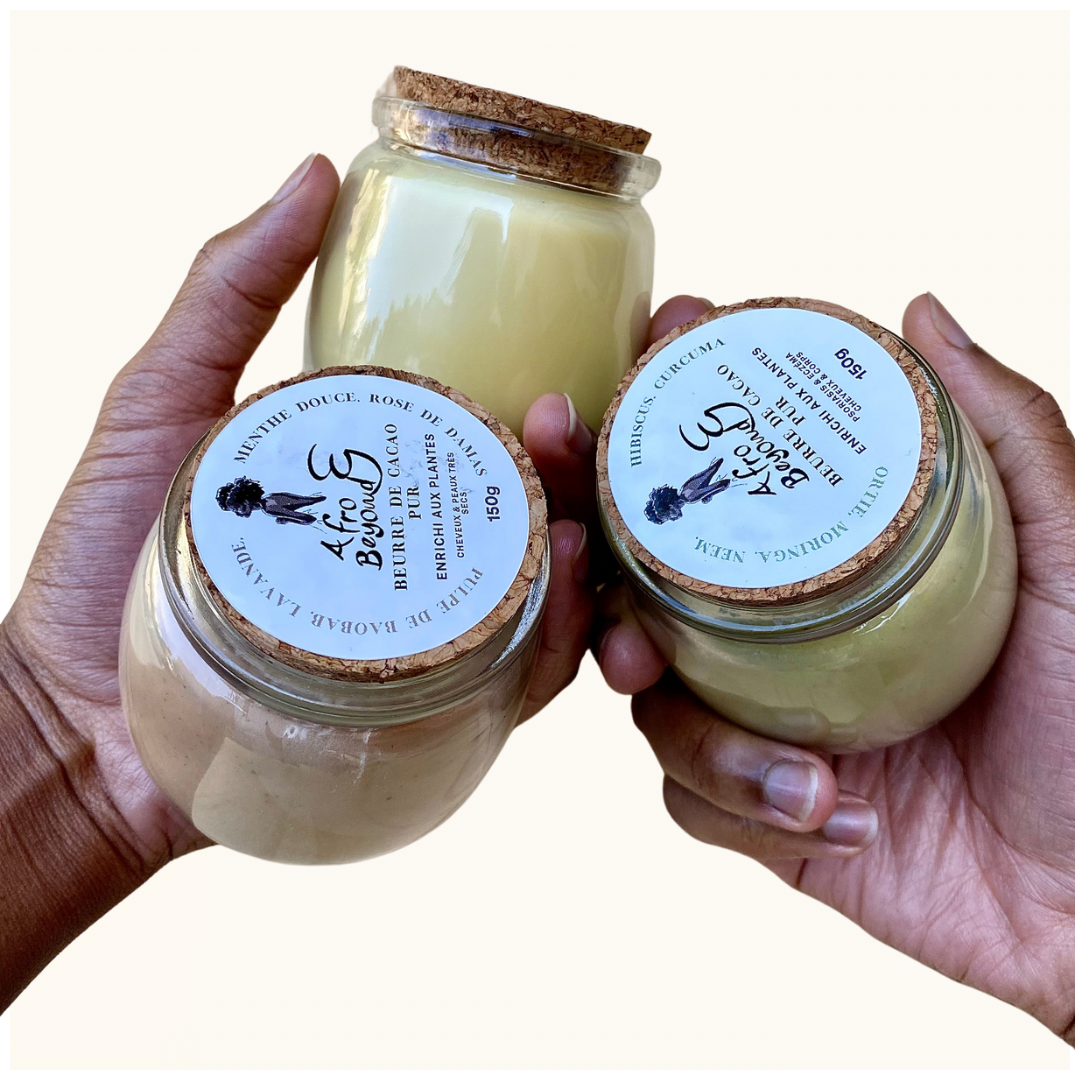 Afro and Beyond Nettle, Moringa, Neem, Hibiscus & Turmeric Enriched Cocoa Butter 150g