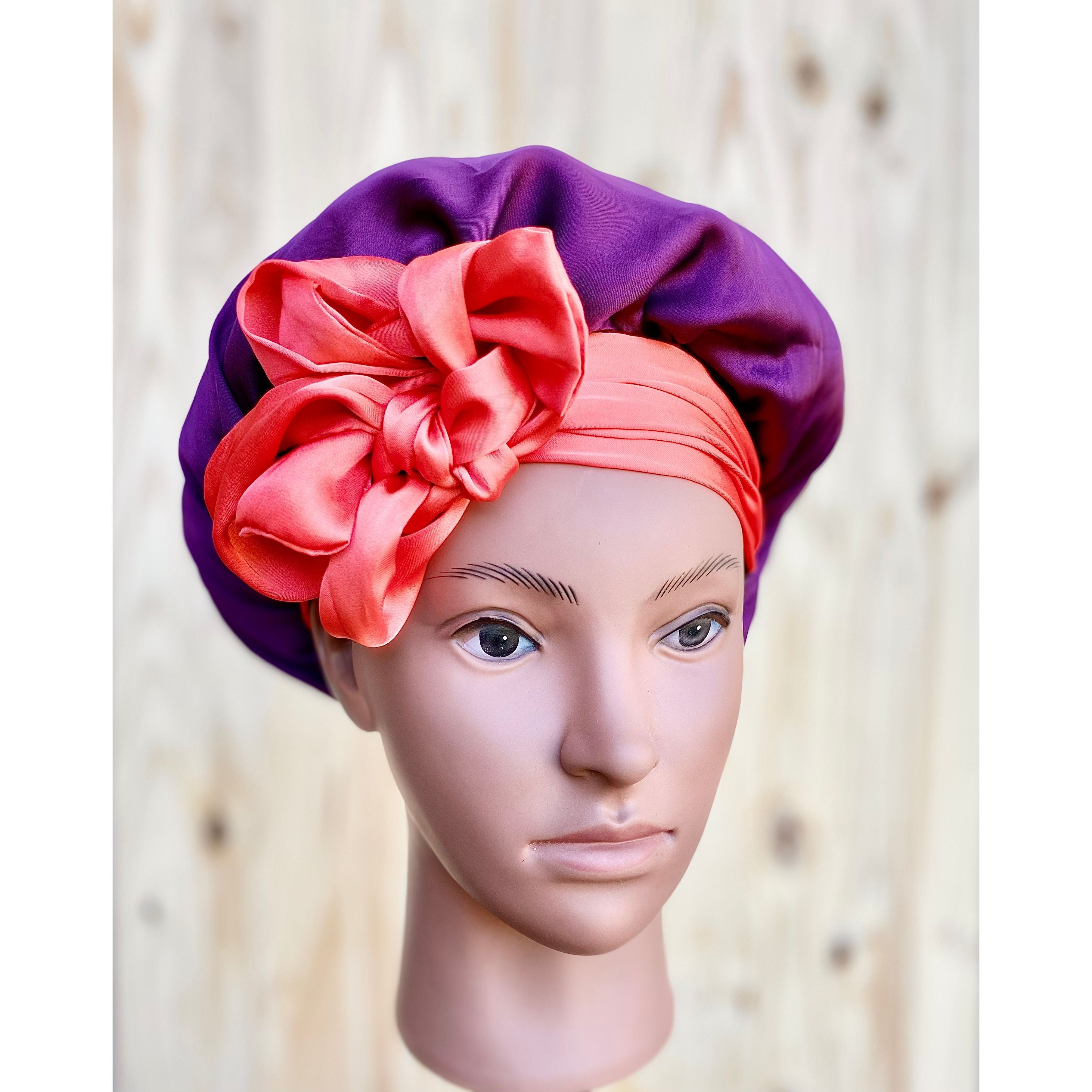 Bonnet de nuit en soie Cécile