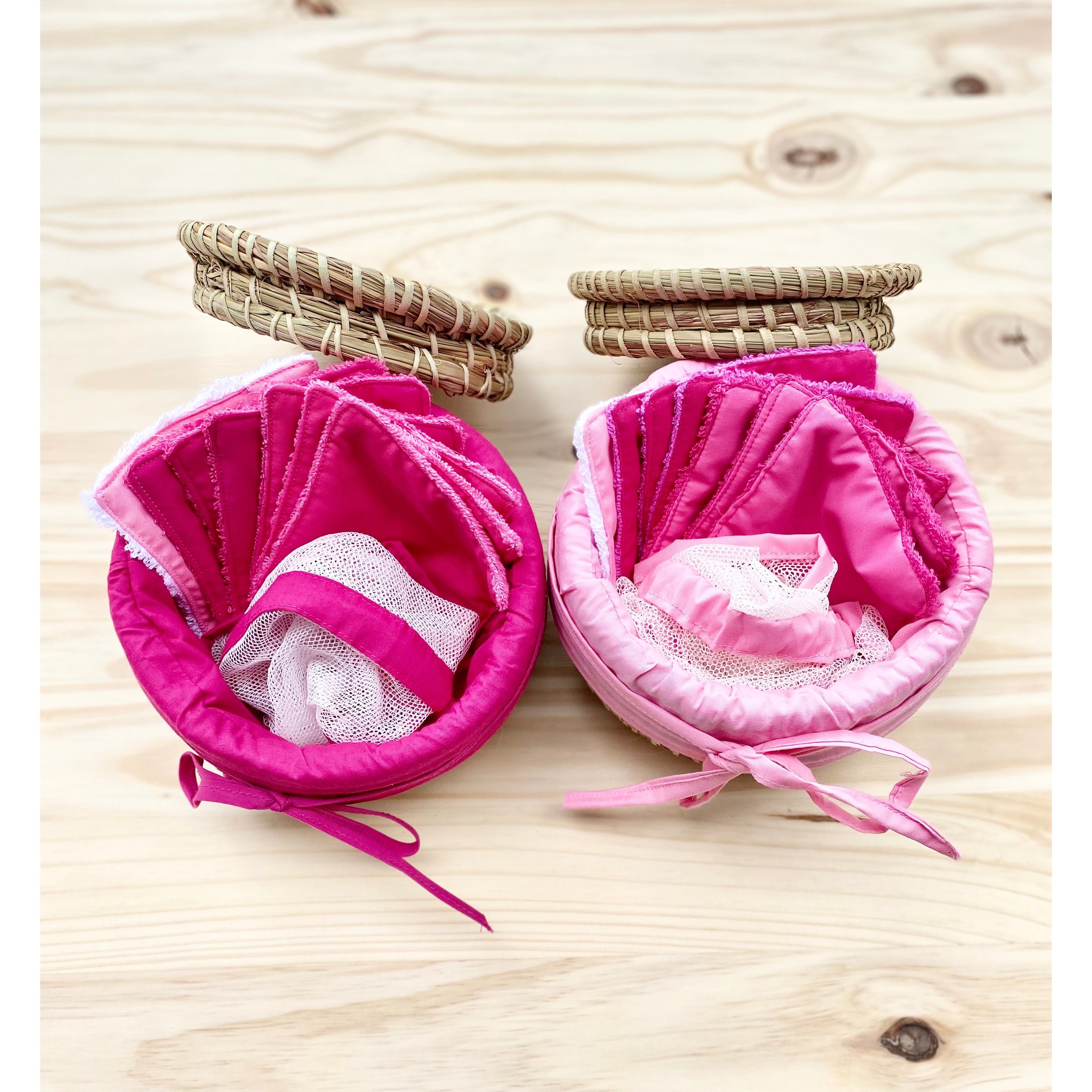 Pack de lingettes démaquillantes avec panier de rangement Taar