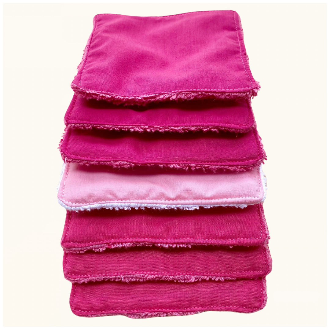 Washable make-up remover wipes