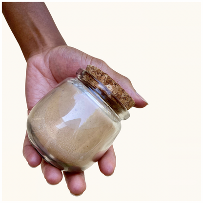 Cocoa butter enriched with baobab pulp, lavender, sweet mint and damask rose from Afro and Beyond 150g