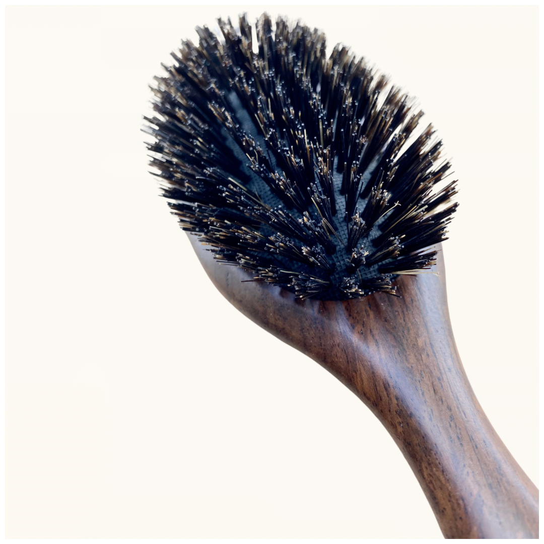 Brosse en poil de sanglier