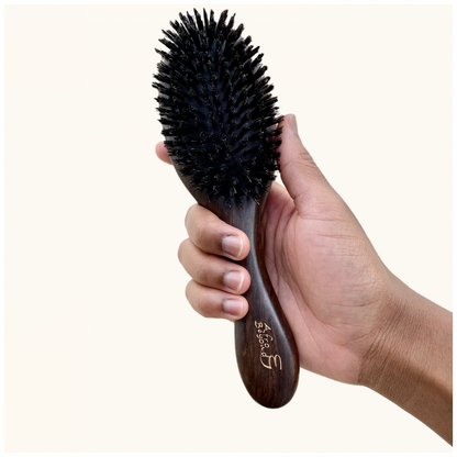 Boar bristle brush