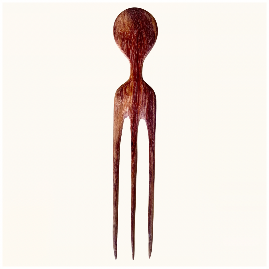 Kaniatou teak afro comb