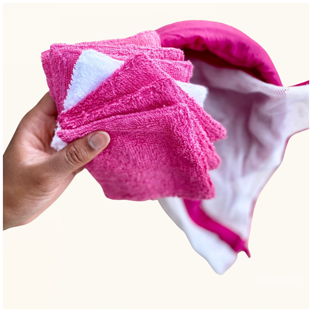 Pack of make-up remover wipes with storage basket Taar