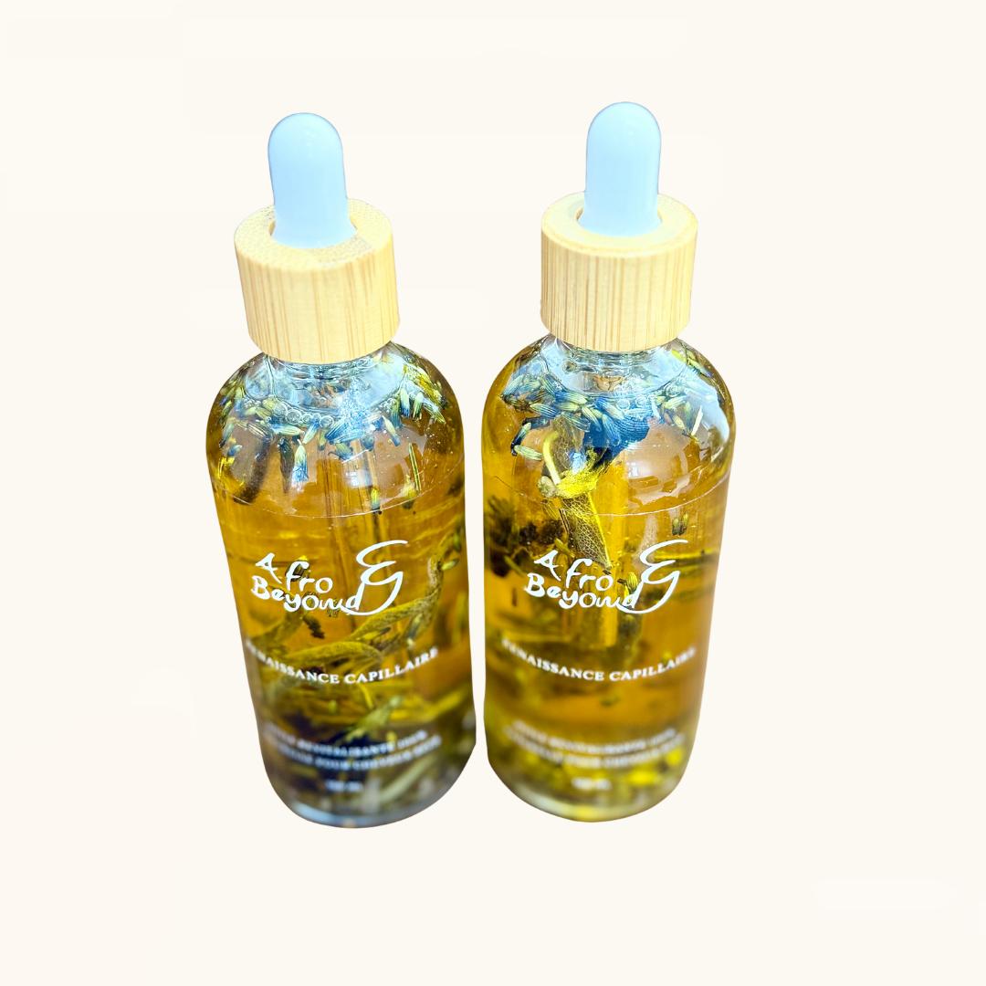 Renaissance capillaire : huile revitalisante 100% naturelle pour cheveux secs