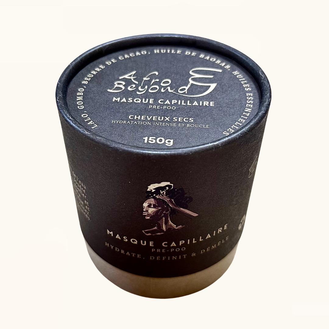 Masque capillaire pour cheveux secs à base de Lalo, gombo, beurre de cacao, huile de baobab, huiles essentielles 150g