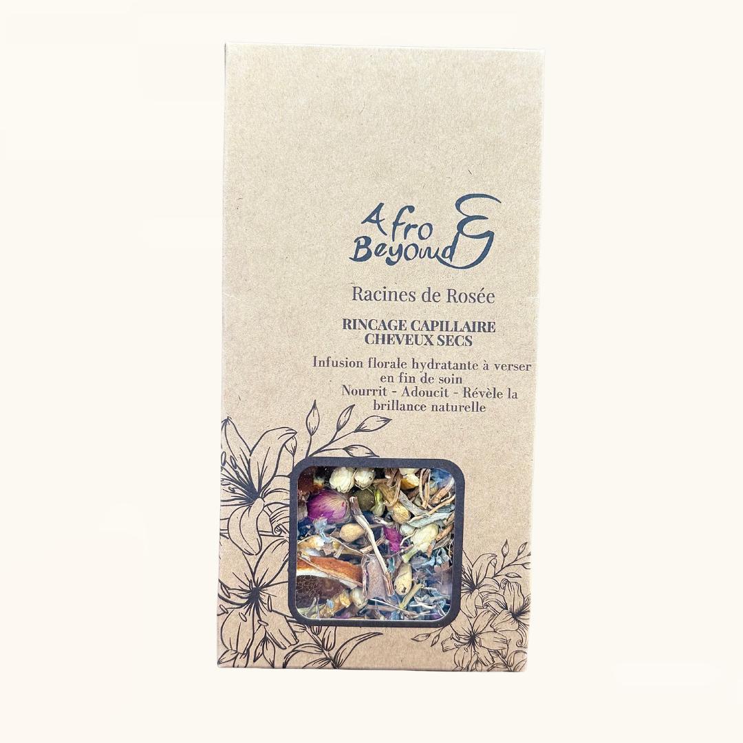 Rinçage capillaire Racines de Rosée – soin floral hydratant enrichi aux fleurs précieuses 100g